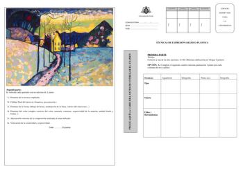 Examen de Técnicas de Expresión Gráfico Plástica (PAU de 2014)