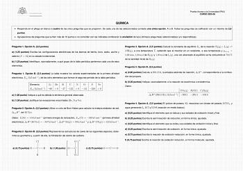 Química – EBAU Asturias (2026)