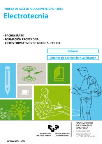 Examen de Electrotecnia (PAU de 2013)