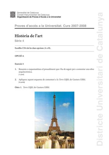 Examen de Historia del Arte (selectividad de 2008)