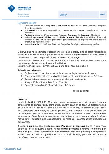 Examen de Diseño (PBAU de 2025)