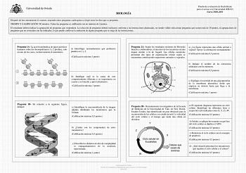 Examen de Biología (EBAU de 2021)