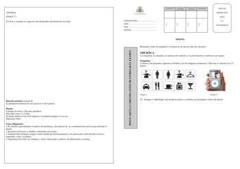 Examen de Diseño (PAU de 2013)