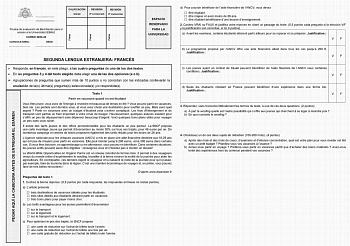 Examen de Francés (EBAU de 2024)