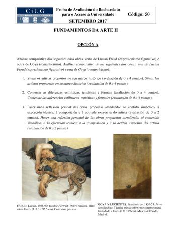 Examen de Fundamentos del Arte (ABAU de 2017)