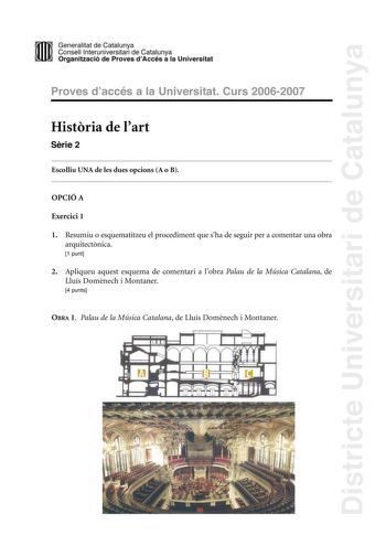 Examen de Historia del Arte (selectividad de 2007)