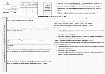 Examen de Técnicas de Expresión Gráfico Plástica (EBAU de 2024)
