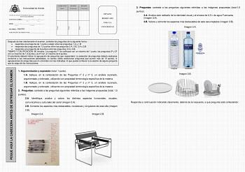 PEGUE AQUÍ LA CABECERA ANTES DE ENTREGAR EL EXAMEN Firma Firma Firma Pruebas de evaluación de Bachillerato para el acceso a la Universidad EBAU Curso 20212022 CONVOCATORIA      Mes Curso SEDE    Número Localidad MATERIA DISEÑO AGRUPACIÓN DE PREGUNTAS  CALIFICACIÓN Inicial REVISIÓN 2 Corrección REVISIÓN 3 Corrección ESPACIO RESERVADO PARA LA UNIVERSIDAD Después de leer atentamente el examen combine las preguntas de la siguiente forma  responda una pregunta de 1 punto a elegir entre las preguntas…