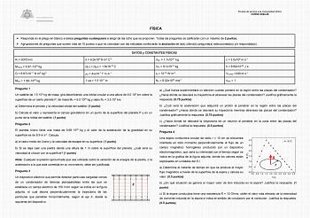 Examen de Física (EBAU de 2025)