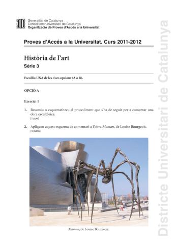 Examen de Historia del Arte (PAU de 2012)