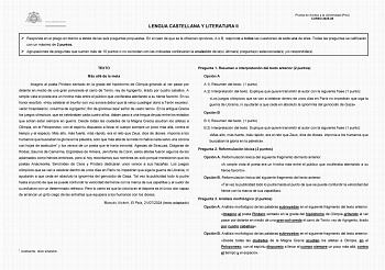Lengua Castellana y Literatura – EBAU Asturias (2026)