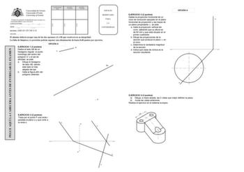 Examen de Dibujo Técnico II (EBAU de 2019)