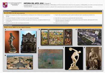 Examen de Historia del Arte (EBAU de 2022)