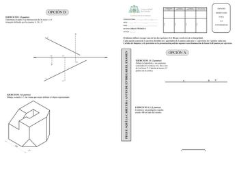 Examen de Dibujo Técnico II (PAU de 2016)