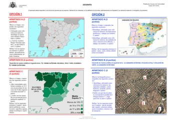 Examen de Geografía (PAU de 2014)