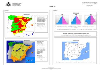 Examen de Geografía (EBAU de 2017)