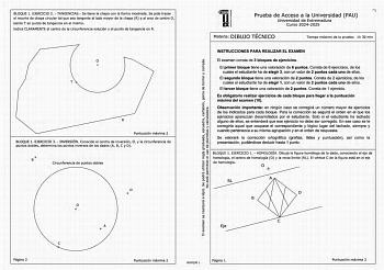 Examen de Dibujo Técnico II (EBAU de 2025)