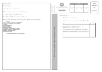 SEGUNDA PARTE Composición plástica máxima calificación de la presentación 1 punto Realice una de las siguientes propuestas máxima calificación 5 puntos 1 Dibuje y pinte un tema sobre bandas de música 2 Dibuje y pinte el boceto de un parque con una fuente de agua Técnica a elegir seca lapiceros negros o de color pastel ceras etc o húmeda acuarela gouache tintas etc Se valorará 1 encaje previo que se dejará a la vista en lo posible 2 composición equilibrada estática o dinámica 3 volumen 4 riqueza…