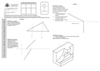 Examen de Dibujo Técnico II (EBAU de 2018)