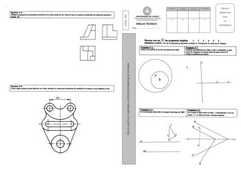 Examen de Dibujo Técnico II (selectividad de 2005)