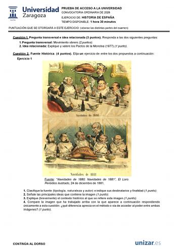 Historia de España – EvAU Aragón (2026)