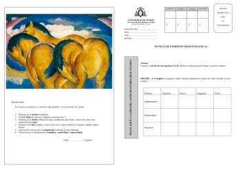 Examen de Técnicas de Expresión Gráfico Plástica (PAU de 2012)