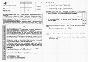 Examen de Alemán (EBAU de 2022)