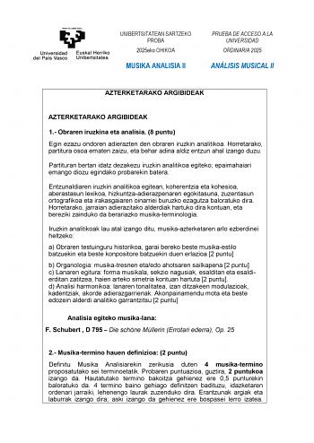 Examen de Análisis Musical (EAU de 2025)