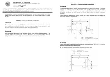 Examen de Dibujo Técnico II (selectividad de 2009)