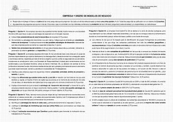 Examen de Empresa y Diseño de Modelos de Negocio (EBAU de 2025)