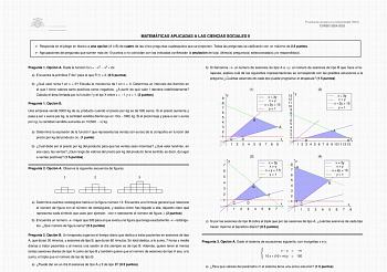 Examen de Matemáticas Aplicadas a las Ciencias Sociales (EBAU de 2025)