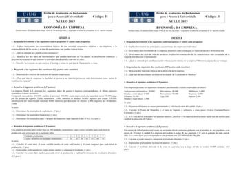 Examen de Economía de la Empresa (ABAU de 2019)