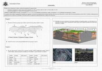 Examen de Geología y Ciencias Ambientales (EBAU de 2021)