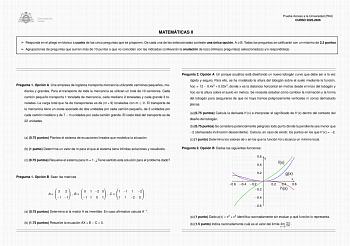 Matemáticas II – EBAU Asturias (2026)