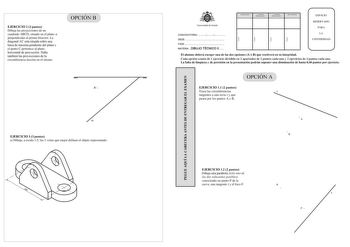 Examen de Dibujo Técnico II (PAU de 2014)
