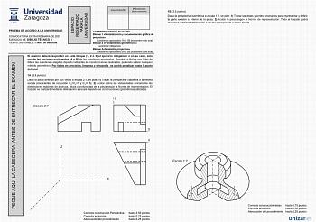 Examen de Dibujo Técnico II (EvAU de 2025)