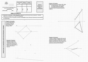 Examen de Dibujo Técnico II (EBAU de 2024)
