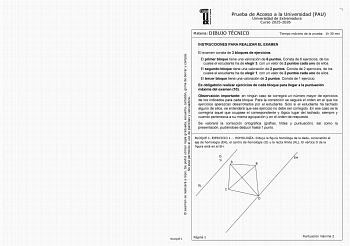 Dibujo Técnico II – EBAU Extremadura (2026)