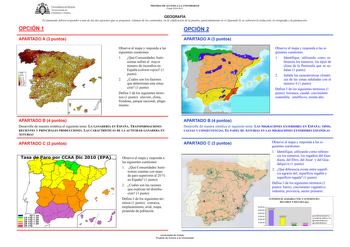 Examen de Geografía (PAU de 2011)