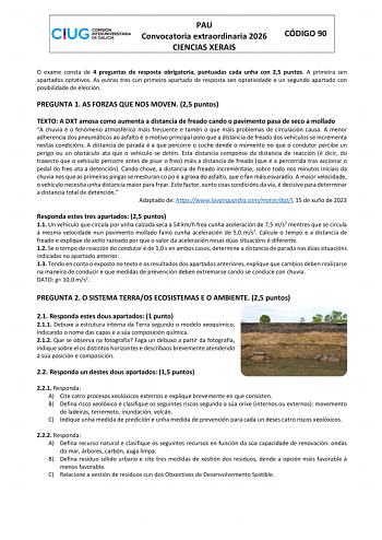 Ciencias Generales – ABAU Galicia (2026)